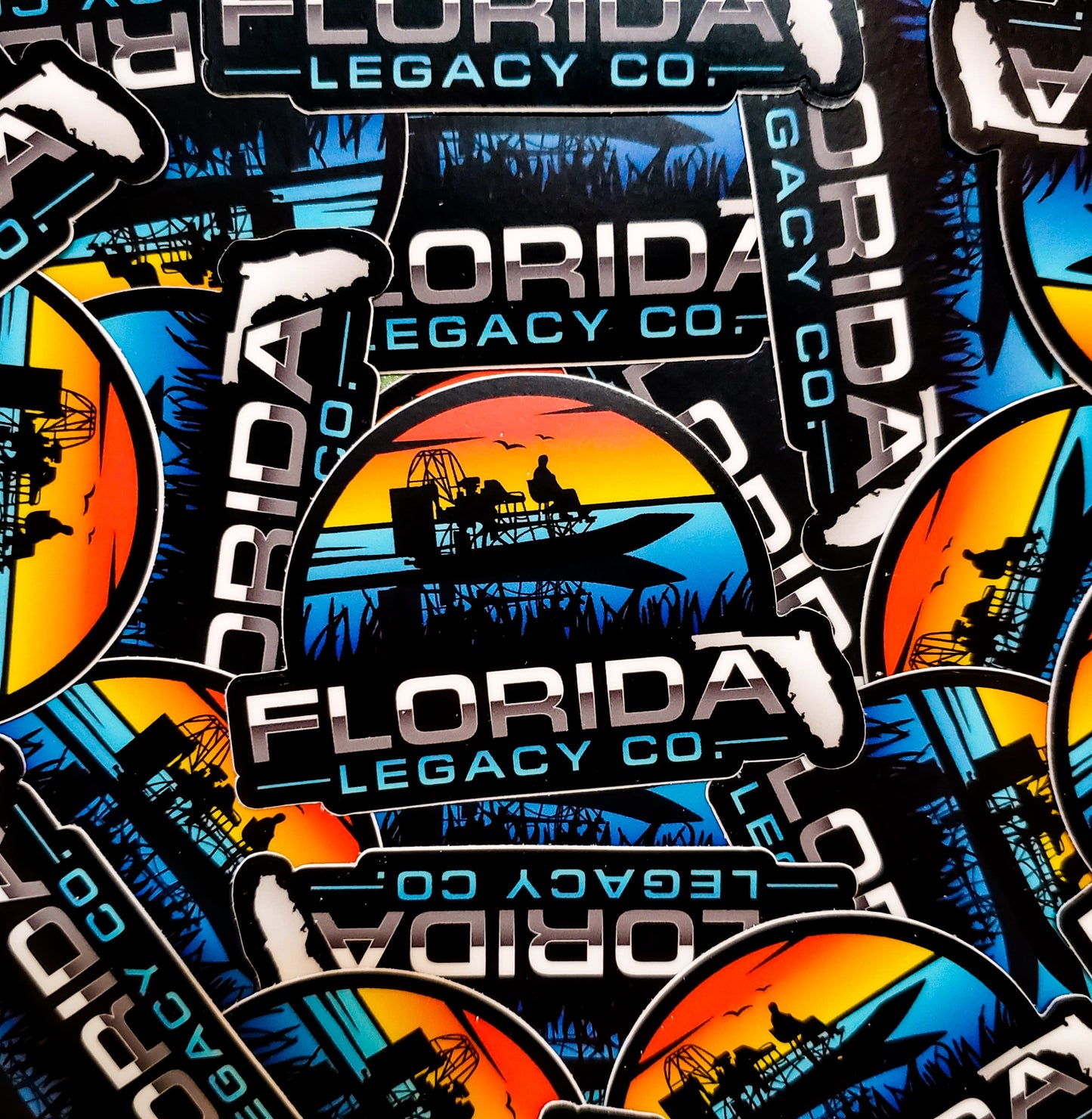 Florida Legacy Airboat Sticker