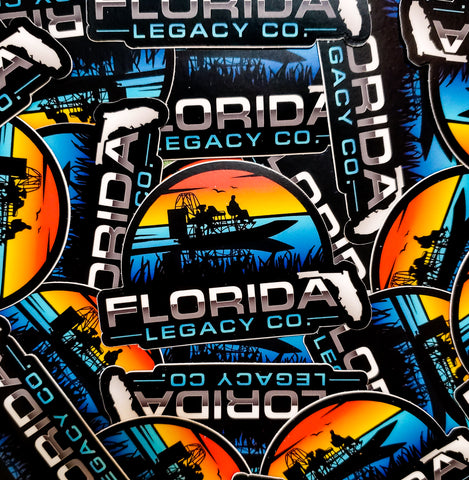 Florida Legacy Airboat Sticker